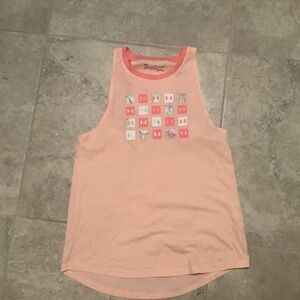 🎉Youth Extra Large Girl's Under Armour Workout Tank Top Nwot Pink